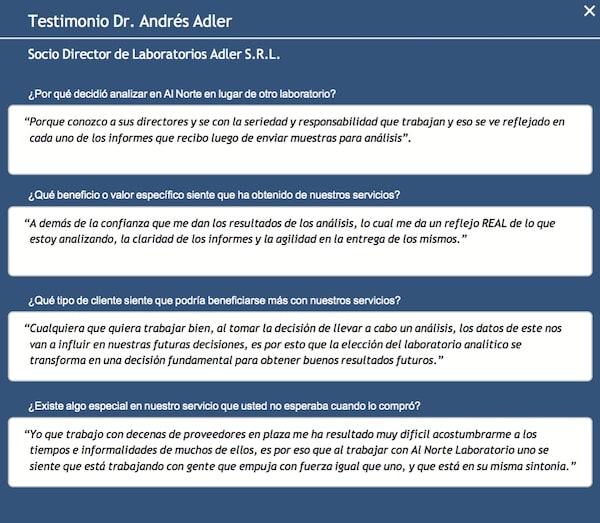 Testimonio Dr. Andrés Adler